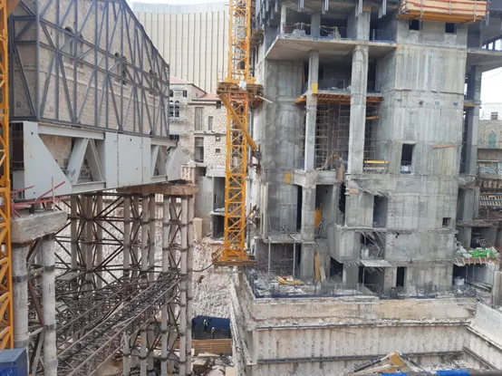 שימור מבנים פרויקט עץ חיים. צילום: אברהם פולק. כל הזכויות שמורות